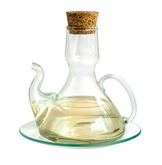 Decanter with  vinegar isolated