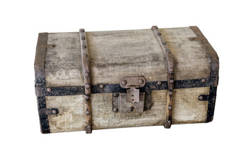 old trunk i isolated on transparent background,