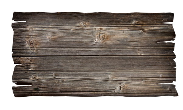 close up of an empty wooden sign