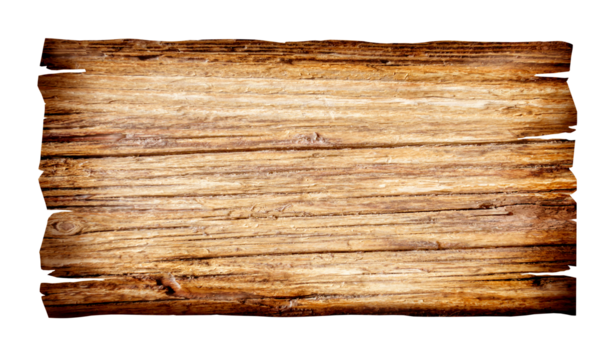 close up of an empty wooden sign