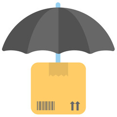Keep Dry Flat Colored Icon