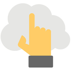 Touchcloud Flat Colored Icon