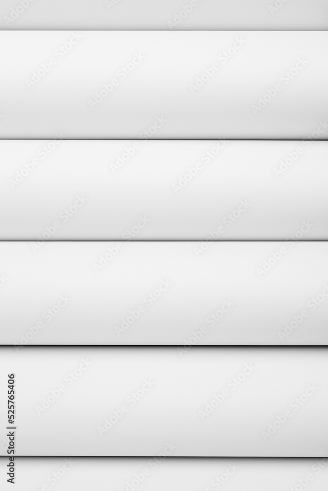 Poster white smooth poles or stripes as abstract geometric pattern with soft light parallel lines, backgrou