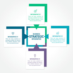 Business Strategic Infographic Design Illustration