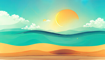 abstract sea and sky background