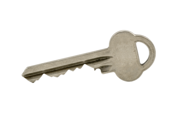 One silver steel key