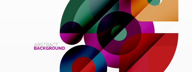 Obraz premium Colorful geometric pattern, minimal abstract background for wallpaper, banner, presentation