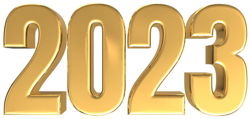 New Year 2023 Number  Gold