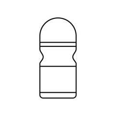 Deodorant roll icon in line style icon, isolated on white background