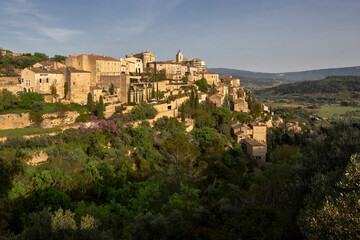 Fototapeta na wymiar View of Gordes city in Provence, France