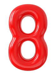 red number 8