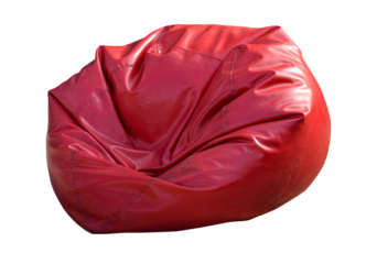 Bean bag chair isolated transparency background.