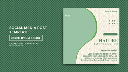 travel business theme social media post template © Lentera Design