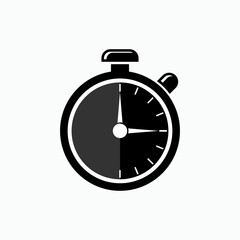 Stopwatch Icon. Timer Symbol - Vector.  
