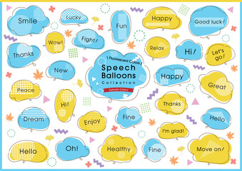 手描きの吹き出しデザイン　