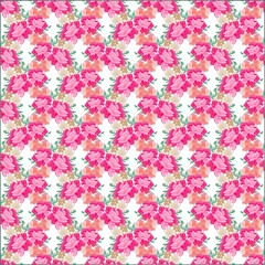 Obraz na płótnie Canvas Illustration floral Seamless pattern wallpaper