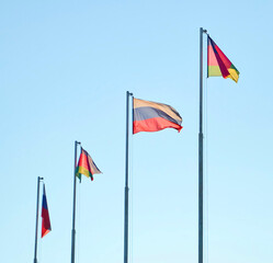 Flags of Russia and the Krasnodar Region on the flagpole.