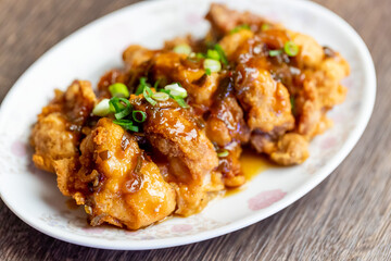 台湾式油淋鶏の椒麻鶏（ジャオ・マー・ジー）