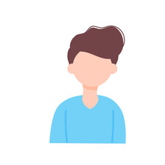 Flat people vector illustration set Character people male and female simple design.