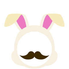 兎の顔ハメ素材