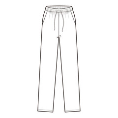 Pajama pants Pants Flat Drawing Fashion Flat Sketches