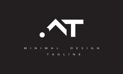 AT or TA Minimal Logo Design