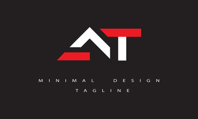 AT or TA Minimal Logo Design