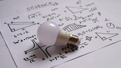 science concept, math problems