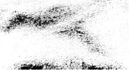 Halftone dotted grunge vector background. Urban old peeled wall