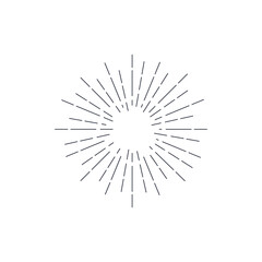 Obraz premium Vintage sunburst vector collection set Retro solar graphic design stripes