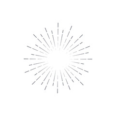 Obraz premium Vintage sunburst vector collection set Retro solar graphic design stripes