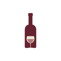 Wine symbol, logo. Winery, restaurant, drink concept