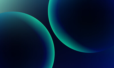 Three dimensional world dark blue circle background