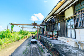 夏の万田坑　熊本県荒尾市　Manda pit in summer. Kumamoto-ken Arao city.