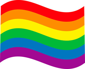 Pride frame. LGBT symbols. Love, heart, flag in rainbow colours, Gay, lesbian parade, Vector  illustration