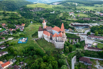 Corvin Castle în Hunedoara în Romania