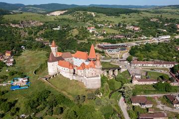 Corvin Castle în Hunedoara în Romania