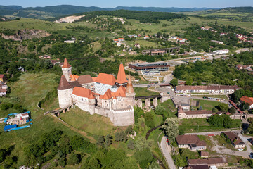 Corvin Castle în Hunedoara în Romania
