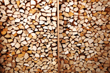 Holzvorrat für den kommenden Winter.