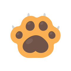 Cat paw set Different species Cute kitten hand designs isolated from background.