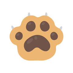 Cat paw set Different species Cute kitten hand designs isolated from background.