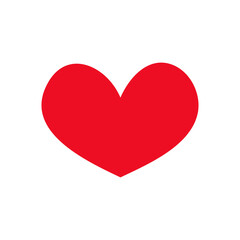 A set of beautiful red love heart shapes to decorate greeting cards on Valentine's Day.