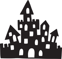 Halloween illustration on transparent background