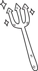 Halloween illustration on transparent background