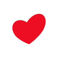 A set of beautiful red love heart shapes to decorate greeting cards on Valentine's Day.