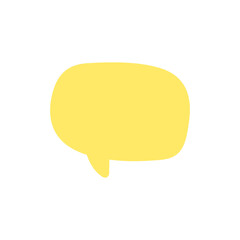 Speech Bubble for Entering Conversation Messages and Thoughts of Cartoon Characters