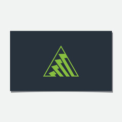 Triangle and Paper Sheet Logo