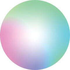 Round soft color gradient image