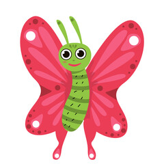 Cute Beautiful butterfly element Design