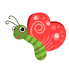 Cute Beautiful butterfly element Design